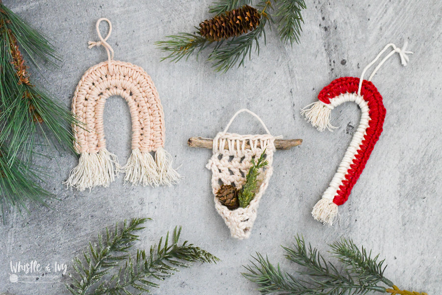 Fringy Crochet Ornaments