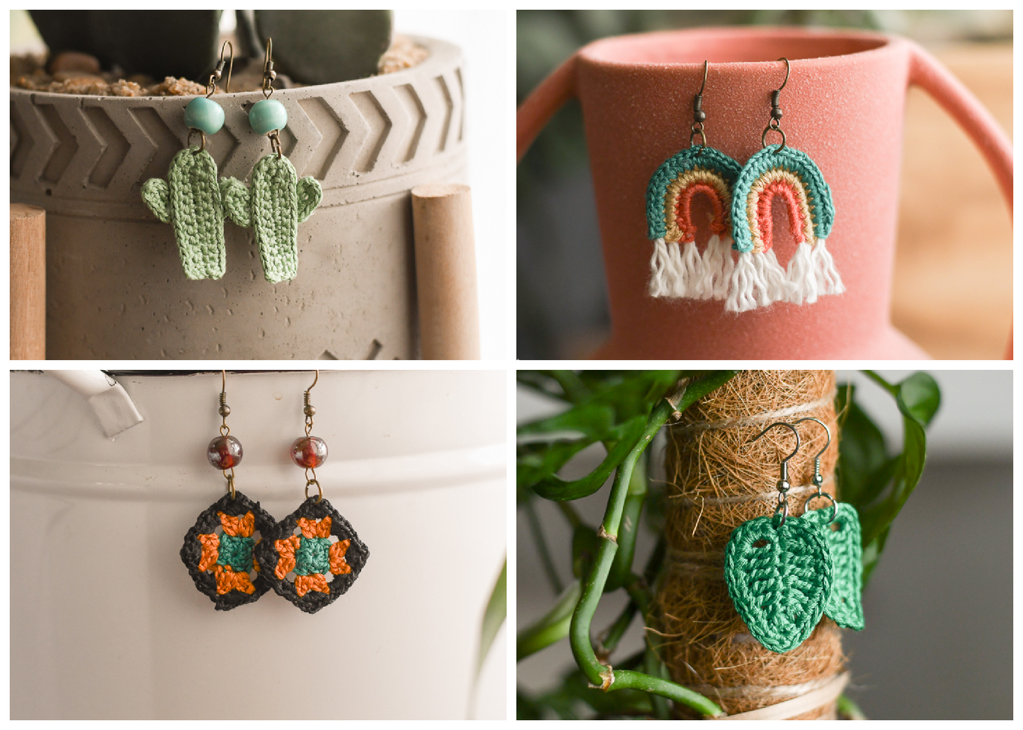Embroidery Floss Earrings [crochet pattern]