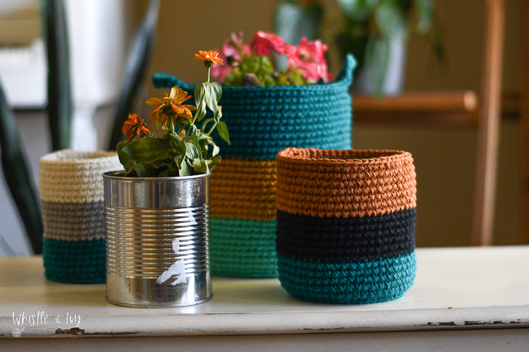 Upcycled Can Baskets (3 sizes)