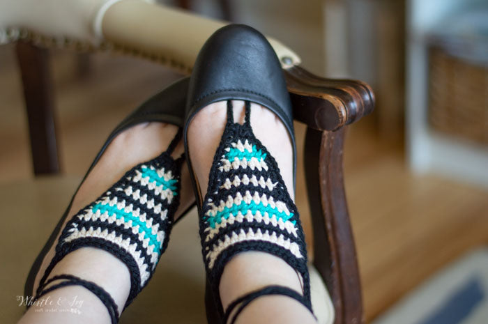 Serape Stripe Barefoot Sandals