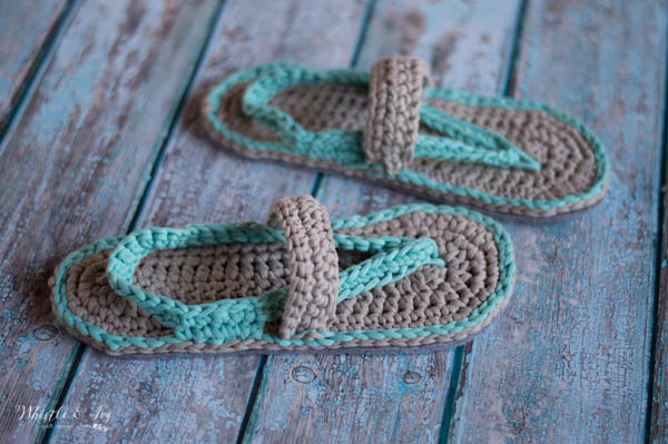 Women's Strap Flip-Flops [crochet pattern]